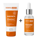 Kit Clareador de Melasma e Manchas com Sabonete Vitamina C Para Todos os tipos de Pele