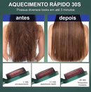 Escova Alisadora Bivolt 5 em 1 - Alisa, Hidrata, Modela, Alinha e Anti-Frizz