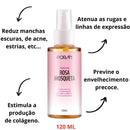 Óleo de Rosa Mosqueta Selvagem Corporal Reduz Estrias Estimula o Colágeno De 120ML