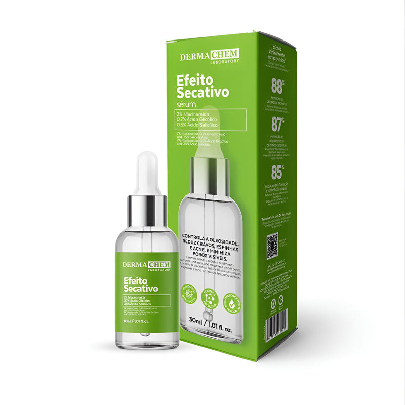 Sérum Facial Controle de Acne, Oleosidade, Cravos e Espinhas