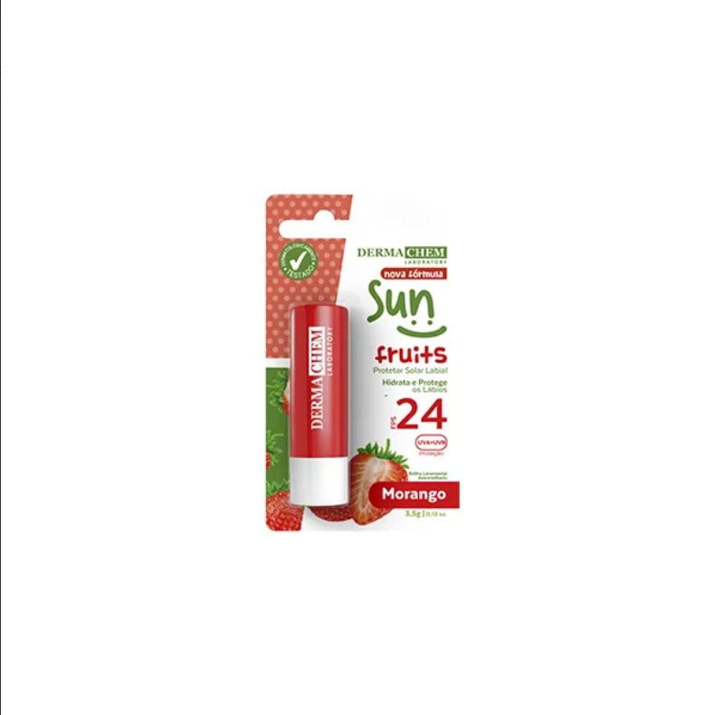 Protetor Solar Labial FPS 24 Morango 3,5g