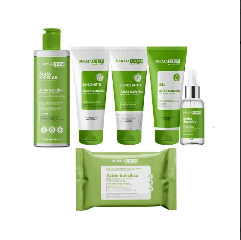 Kit Solução Total Anti acne e Oleosidade Cuidado Facial Completo