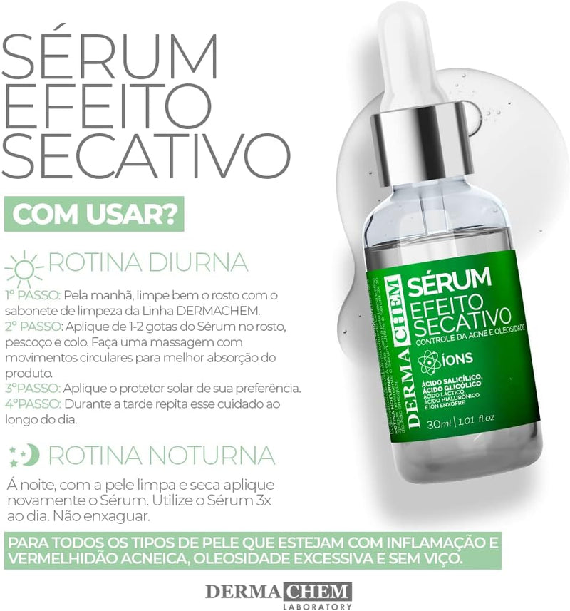 Dermachem Sérum Efeito Secativo cravos e espinhas