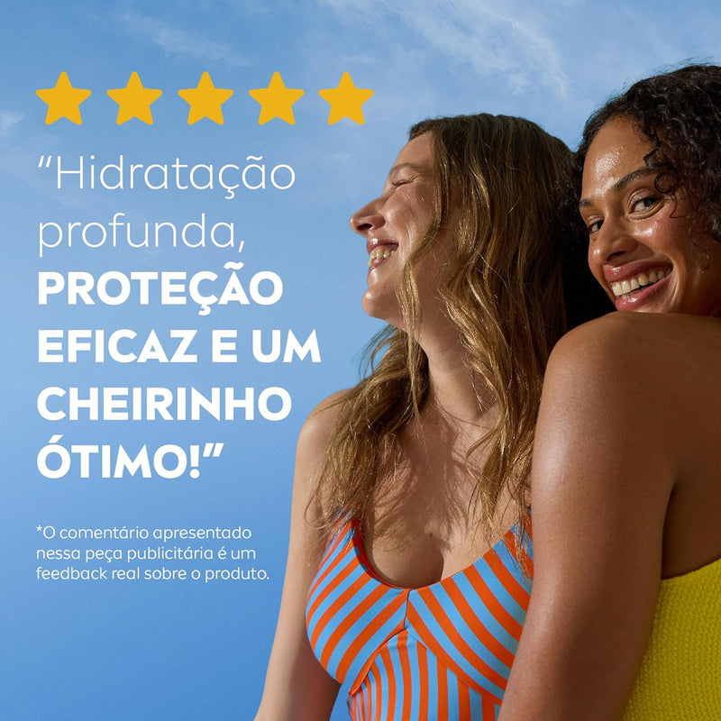 NIVEA SUN Protetor Solar Protect & Hidrata FPS 50 200ml - Com toque seco, rápida absorção e resistente à água, esse protetor solar oferece altíssima proteção ao sol e promove hidratação à pele