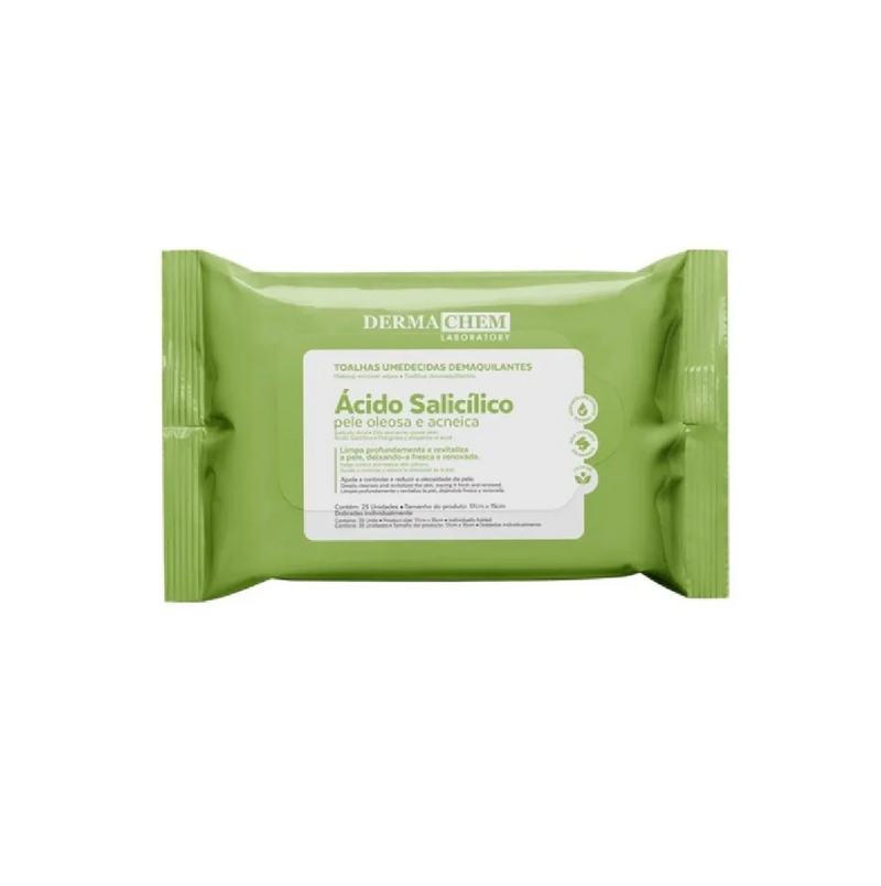 Lenço Demaquilante Com Ácido Salicílico Antioleosidade 25un