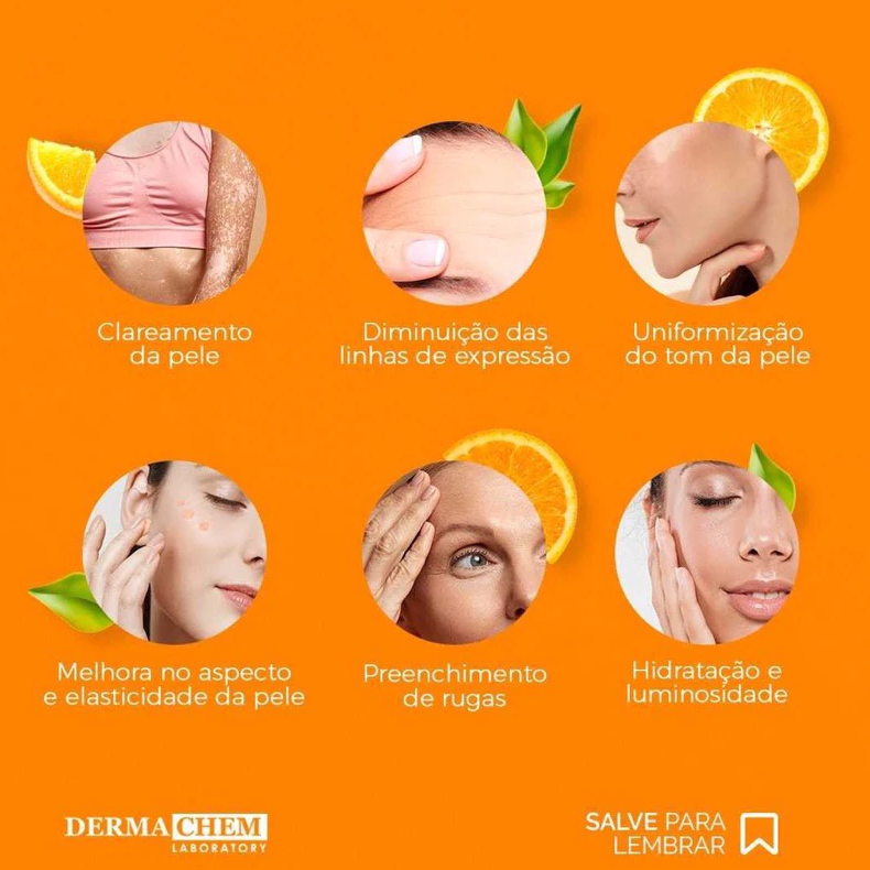 Kit Clareador de Melasma e Manchas com Sabonete Vitamina C Para Todos os tipos de Pele