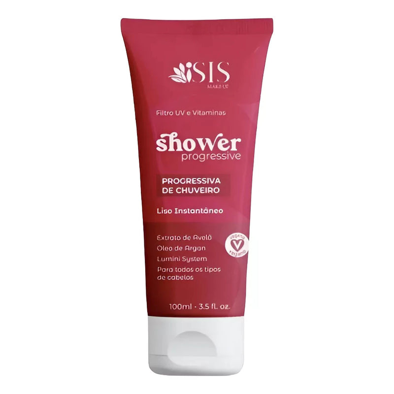 kit Progressiva de Chuveiro Sem Formol Brilho Intenso ISIS Shampoo que Alisa
